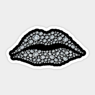 diamond lips Sticker